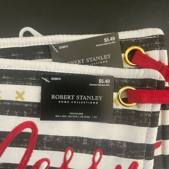 Brand New Robert Stanley Home Collection Lot of 2 Pot Holders & 2 Kitchen Towel - Picture 7 of 7